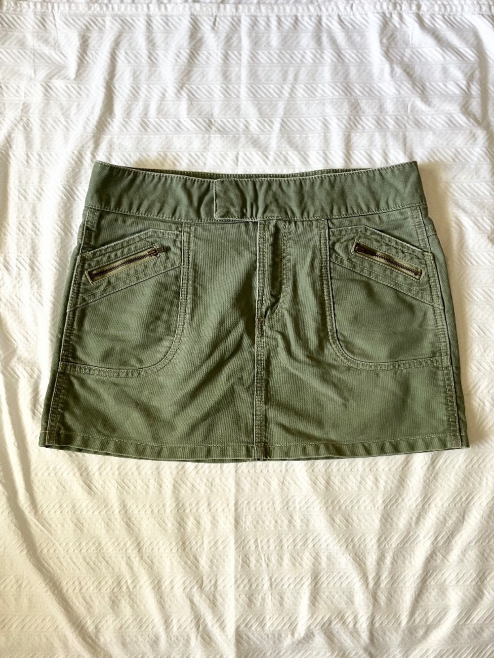 Y2K AMERICAN EAGLE Green MINI SKIRT Size 2 Junior’s Teens